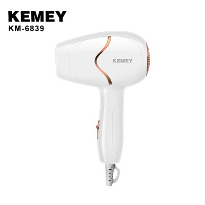 KEMEY KM-6839 Home Portable Hair Dryer Heat Balance Does Not Hurt The Hair Dryer Strong Wind