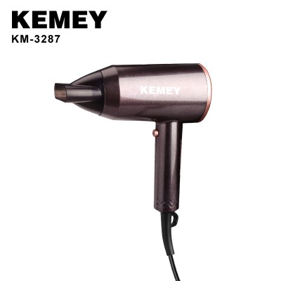 KEMEY KM-3287 Hair Dryer Styling Tools Professional Foldable Electric Hairdryer Fast Drying Foldable Blow Dryer