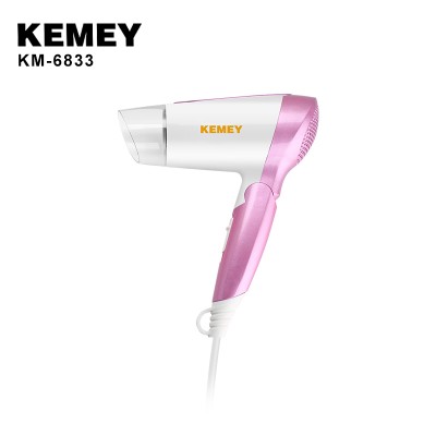 KEMEY KM-6833 1600W Professional Hair Dryer Strong Power Barber Salon Styling Tools 2 Speed Adjustment Portable