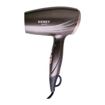 KEMEY KM-3275 Portable 2000W Hair Dryer Small Handle Compact Blow Dryer Hot Wind Low Noise Long Life EU Plug Hair Dryer