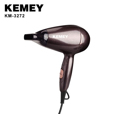 KEMEY KM-3272 2000W Professional Hair Dryer Folding Handle Hairdressing Barber Blow Hair Dryer Portable